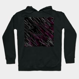 Marbled Black Pink Hoodie